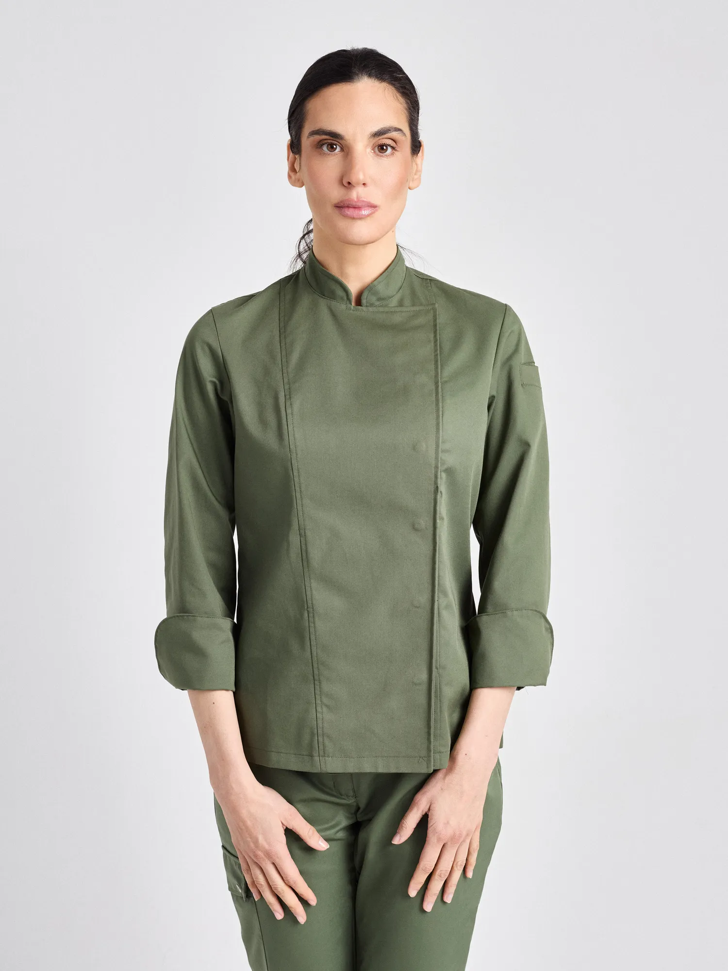 Rimini-Bene Lady Classic - Kochjacke - olive